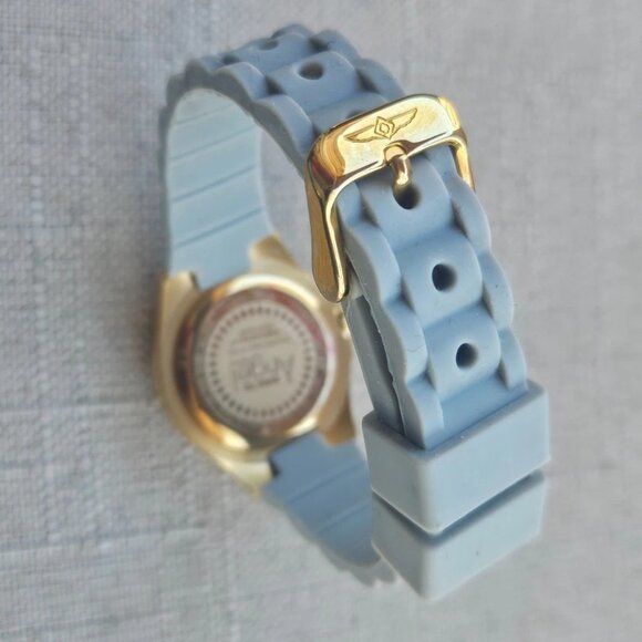 Invicta Angel Ladies Wristwatch Gold Tone Case Gray Rubber Band Analog Watch main image 8